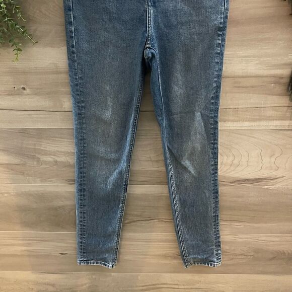 Frank and Oak Womens Super High Rise Blue Skinny Jeans Size 26 - Picture 3 of 9